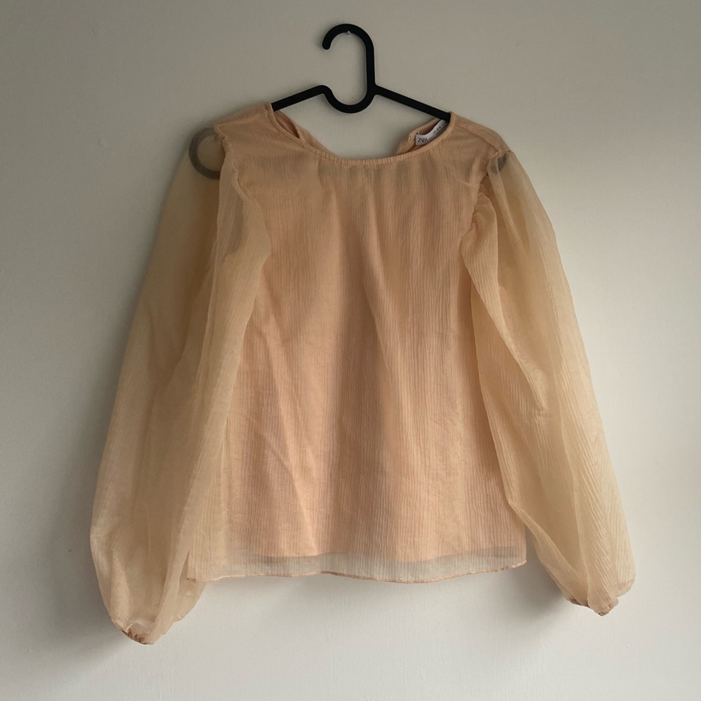 Zara Kids Blouse Balloon Sleeves - Picture 2 of 7
